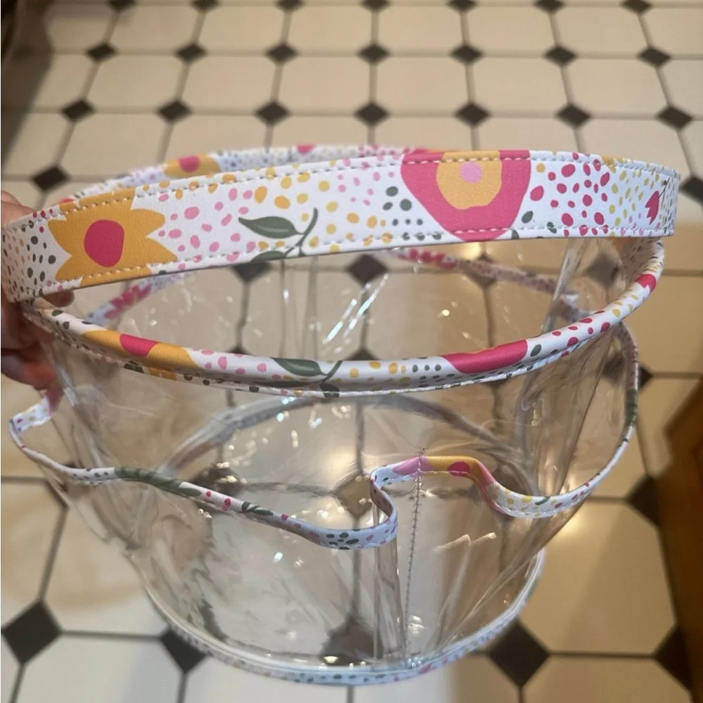TAYLOR MADISON LG RECTANGLE & ROUND “MULTICOLOR FLORAL” VINYL BATHROOM STORAGE